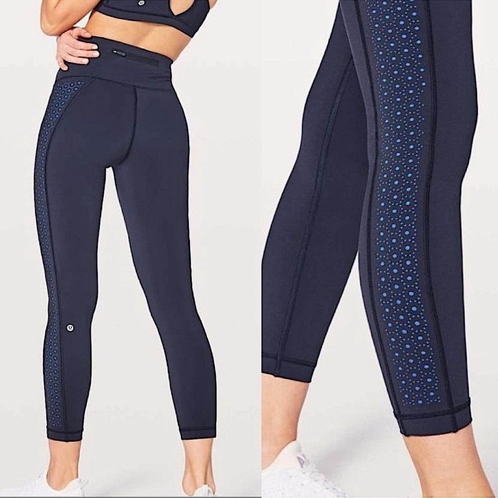 Lululemon Color Me Quick 7/8 Tights Leggings  25" Ladies Size 4
